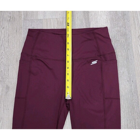 Sketcher Women's Gowalk Hight Waisted Legging Activewear Burgundy Pants Medium - Picture 5 of 9